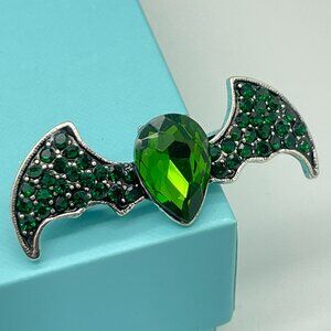 Bat Brooch Rhinestone Bat Brooch Halloween Brooch Rhinestone Bat Brooch Pin